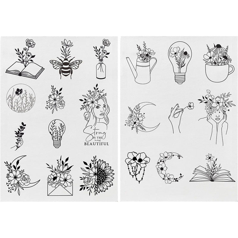 ⏰Last Day 48% OFF -🌼 Water Soluble Patterns for Embroidery