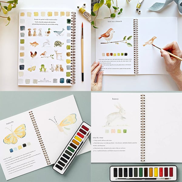 🔥LAST DAY 60% OFF - 💕Watercolor Workbook 🖼️Beginner-Friendly
