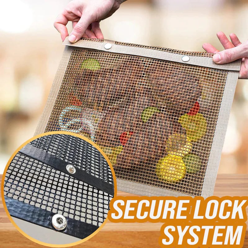 Reusable Non-Stick BBQ Mesh Grilling Bags - BUY 3 GET 1 FREE NOW