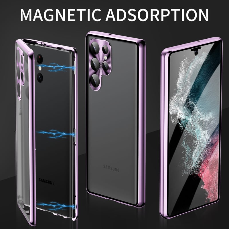 Magnetic Double-sided Tempered Glass Case