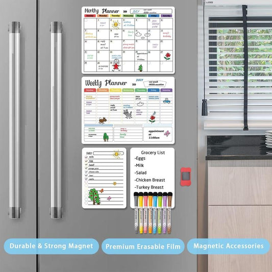 Magnetic Calendar Whiteboard Set