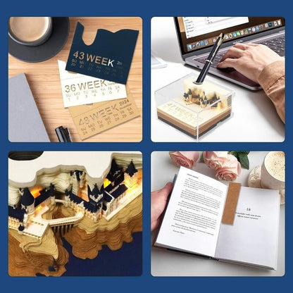 🎉Last Day Promotion 49% OFF🎄 3D Memo Note Calendar with Upgraded Packing