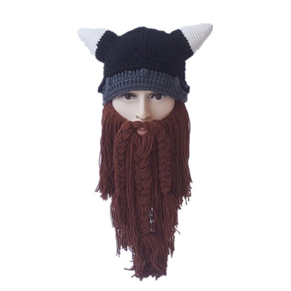 🎄Christmas Promotion 30% Off - Viking Warrior Handmade Woolen Hat