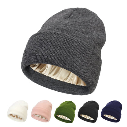 🎊Cyber Monday Deal!🎉Satin Lined Knit Beanie Hat
