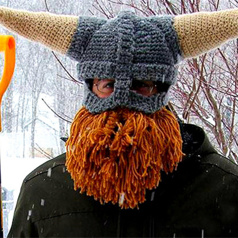 🎄Christmas Promotion 30% Off - Viking Warrior Handmade Woolen Hat