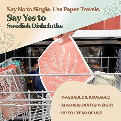 🔥Last Day 49% OFF🎁 Swedish Dishcloths for Kitchen | No Odor, Biodegradable Cleaning Cloths