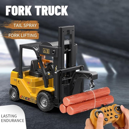 Roll over image to zoom in RC Forklift Truck, 2 in 1 Transform Lift Fork & Hook