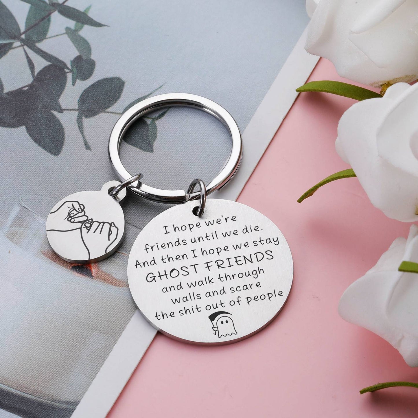 👻Friendship Metallic Keychain