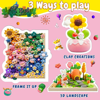 🔥Last 4 hours 57% OFF - 🖼️DIY Stress Relief Clay Frame Kit