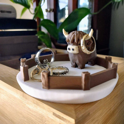💍Highland Cow Ring Holder