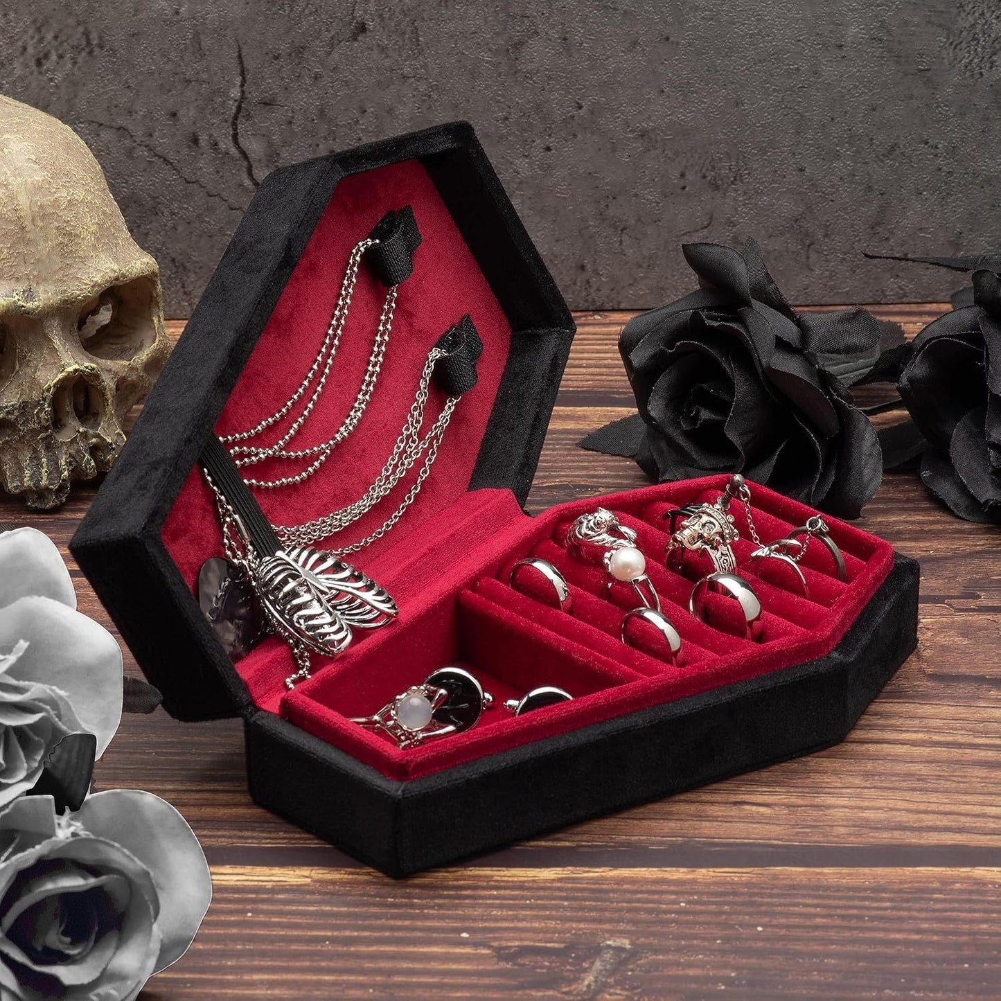⚰️Coffin Shaped Jewelry Box