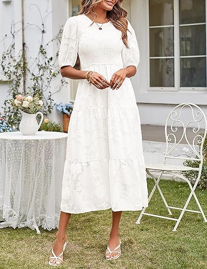 Pleated Sleeve Floral Dress