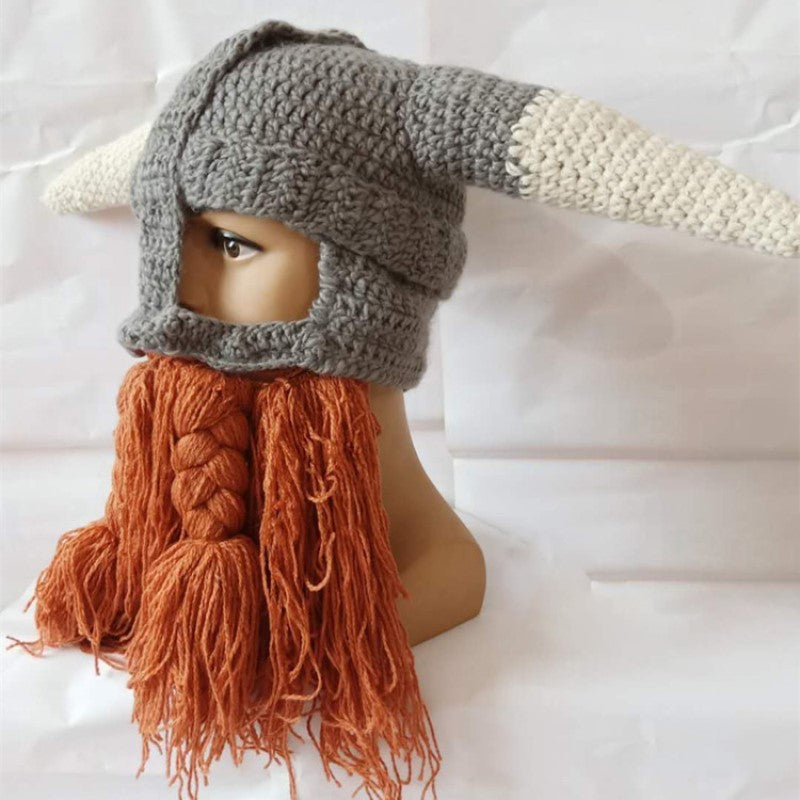 🎄Christmas Promotion 30% Off - Viking Warrior Handmade Woolen Hat