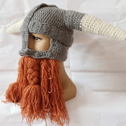 🎄Christmas Promotion 30% Off - Viking Warrior Handmade Woolen Hat