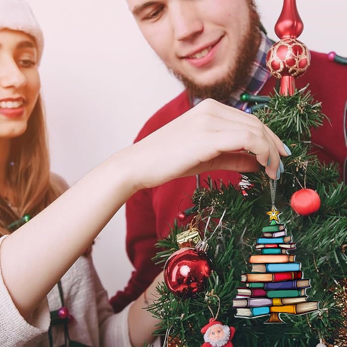 🎄📚Christmas Book Tree Ornament