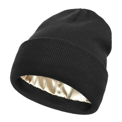 🎊Cyber Monday Deal!🎉Satin Lined Knit Beanie Hat
