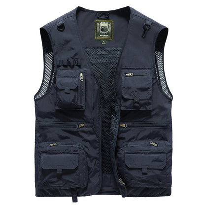 🔥Last day 48% OFF - 😍Breathable Mesh Zip Cargo Vest