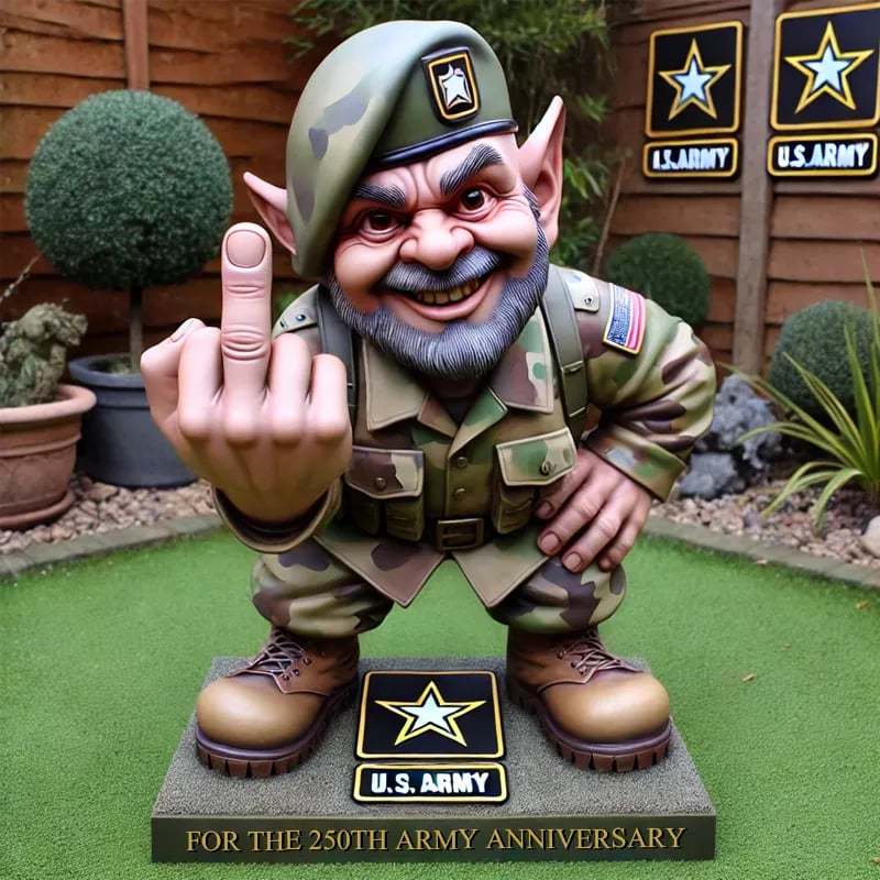 🔥LAST DAY 49% OFF-Funny Army 250th Anniversary Gnome Statue