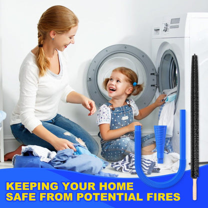 💥LAST DAY SALE 49% OFF-Dryer Vent Cleaner Kit Dryer Lint Vacuum Attachment with Stretch Universal Connector