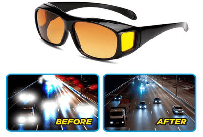 Spring Sale😎Night Vision Driving Glasses Fit Over Glasses for Men Women
