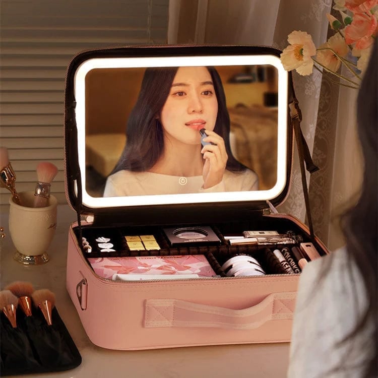 🎁🎁Makeup bag with LED Mirror
