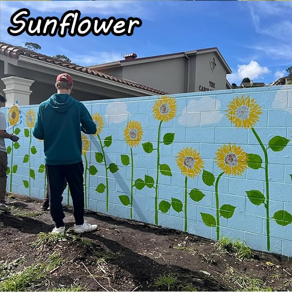 Sunflower🔥 Garden Fence Large Flower Stencils🌻DIY Decoration