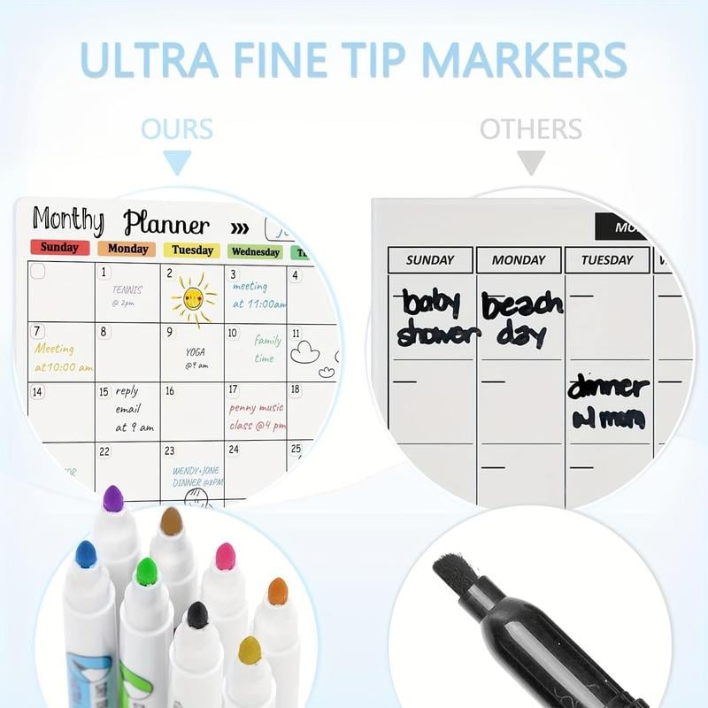 Magnetic Calendar Whiteboard Set