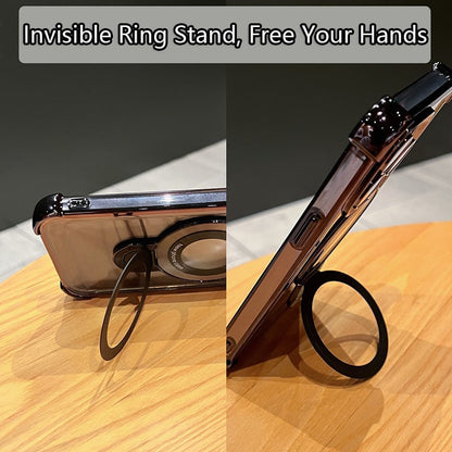 🔥New In Phone Case for iPhone 16 Series - Four Corners Air Cushion Anti-fall Case for iPhone with Invisible Ring Stand