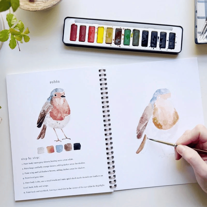 🔥LAST DAY 60% OFF - 💕Watercolor Workbook 🖼️Beginner-Friendly