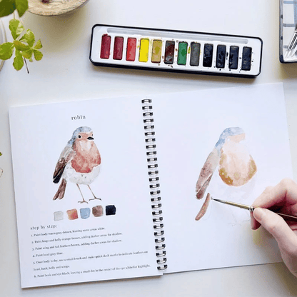 🔥LAST DAY 60% OFF - 💕Watercolor Workbook 🖼️Beginner-Friendly