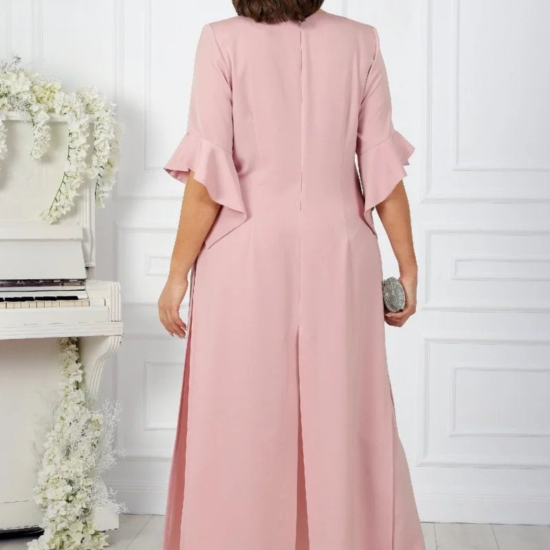 🌸Spring Specials🌸 Women's V-Neck Dress & Elastic Waist Pants Set