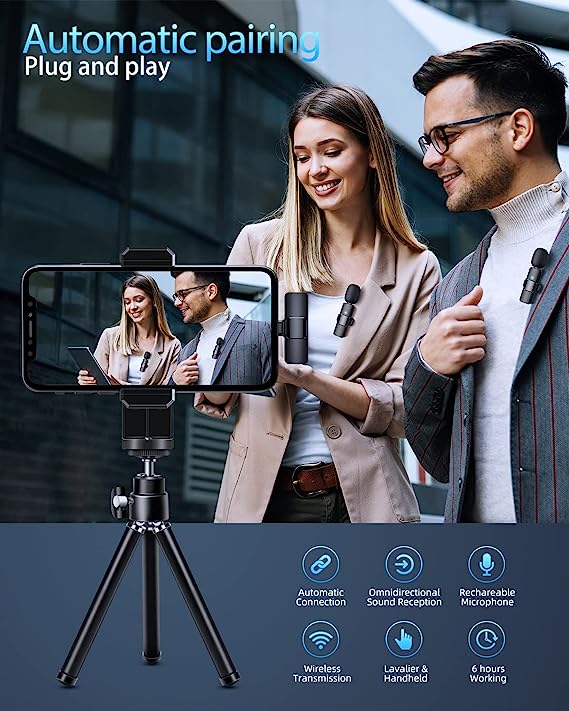 🔥LAST DAY 48% OFF🔥New Wireless Lavalier Microphone