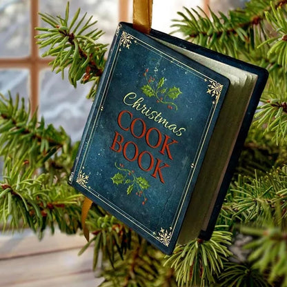 Miniature Cook Book Christmas Decorations