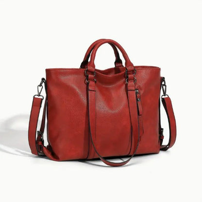 Stylish Women's Leather Shoulder Tote – Work & Daily Use-Free Shipping