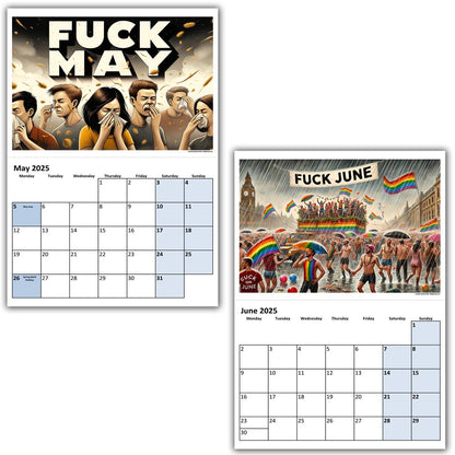 2025 Fuck The Year Adult Calendar