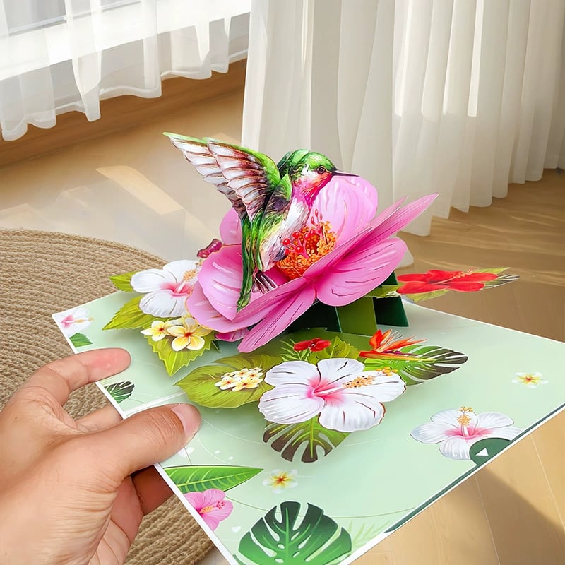 🦋 Vibrant 3D Butterfly & Daisy Pop-Up Greeting Card