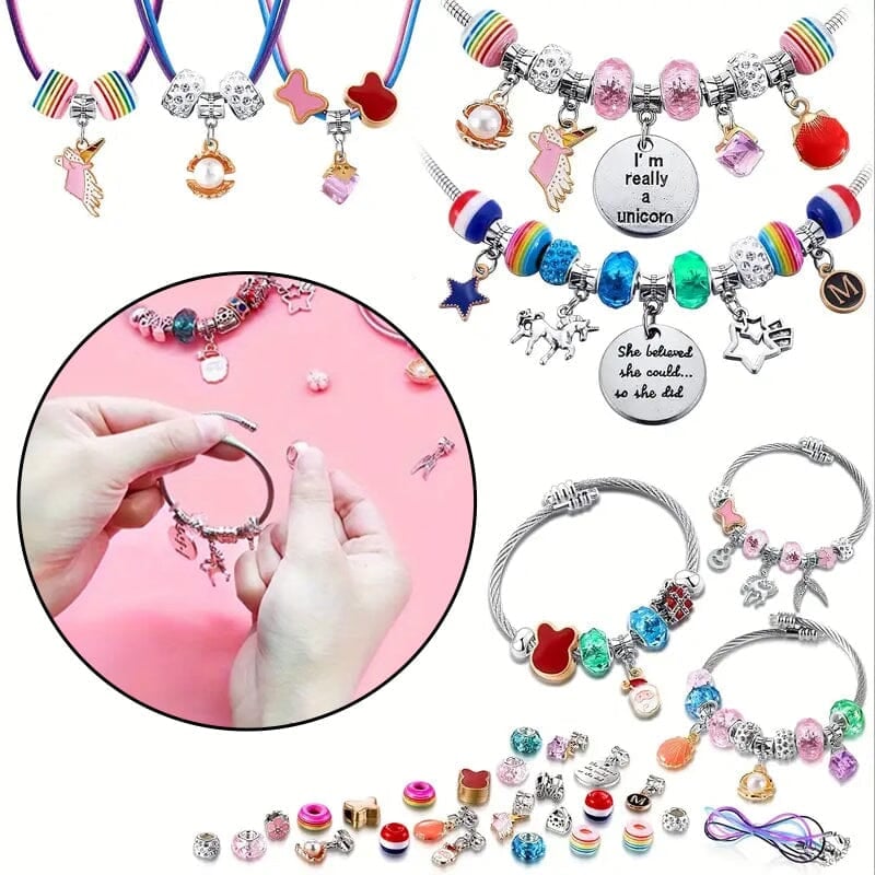 🔥Last 4 hours 57% OFF - ✨Girls Charm Bracelet Making Kit