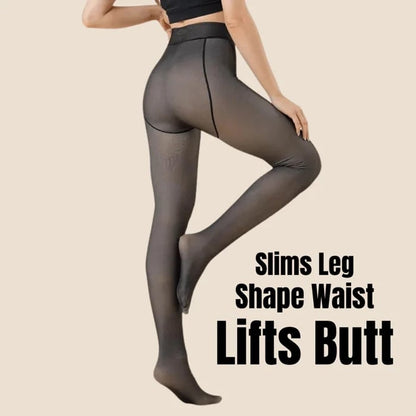 🔥 Last Day 49% OFF🔥Translucent Warm Lined Elastic Tights🥻