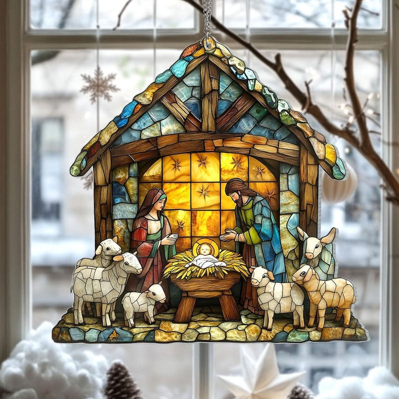 🎉Nativity Scene Suncatcher