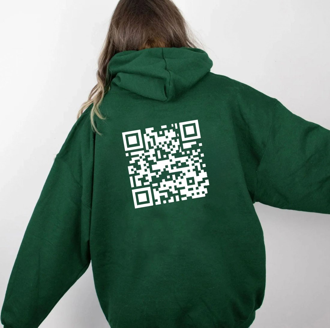 Funny FU QR Code Hoodie