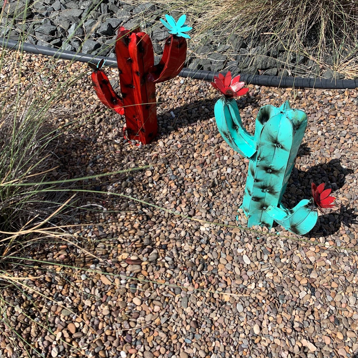 Mini Metal Saguaro Cactus - Garden Art🌵