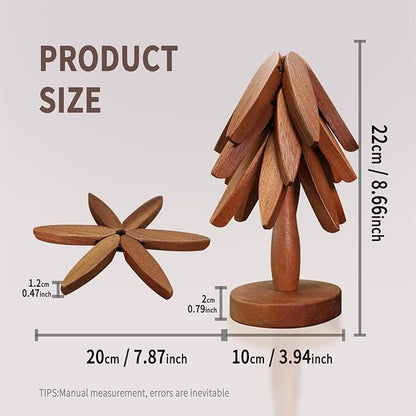 💥49% OFF🌲Wooden Tree Shape Trivet Set for Hot Dishes
