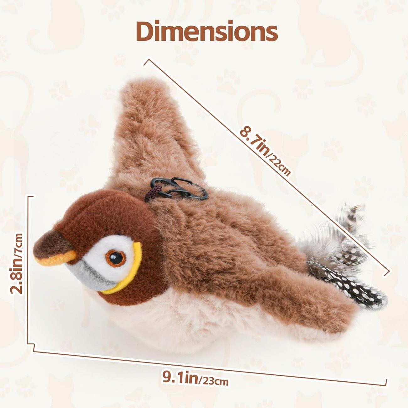 🔥 Last Day Sale Price | 🐾Interactive Chirping Bird Cat Toy
