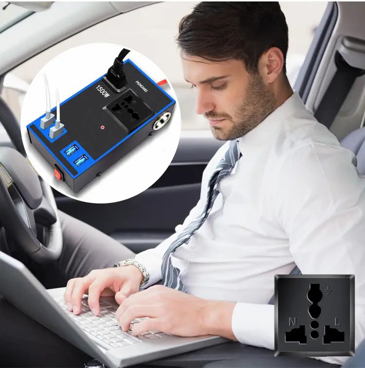 🚗🚗 220V Car Power Inverter , 12v24v To 220v Power Converter