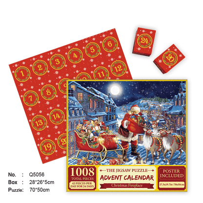 🎄Christmas Advent Calendar Jigsaw Puzzle 1000pcs🧩