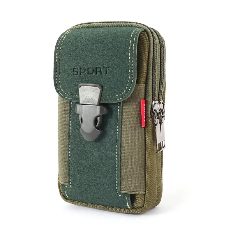 Men's multifunctional belt cell phone pouch