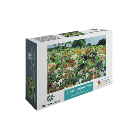 1000 Pieces Puzzle, 101 Dogs Pooping Puzzle