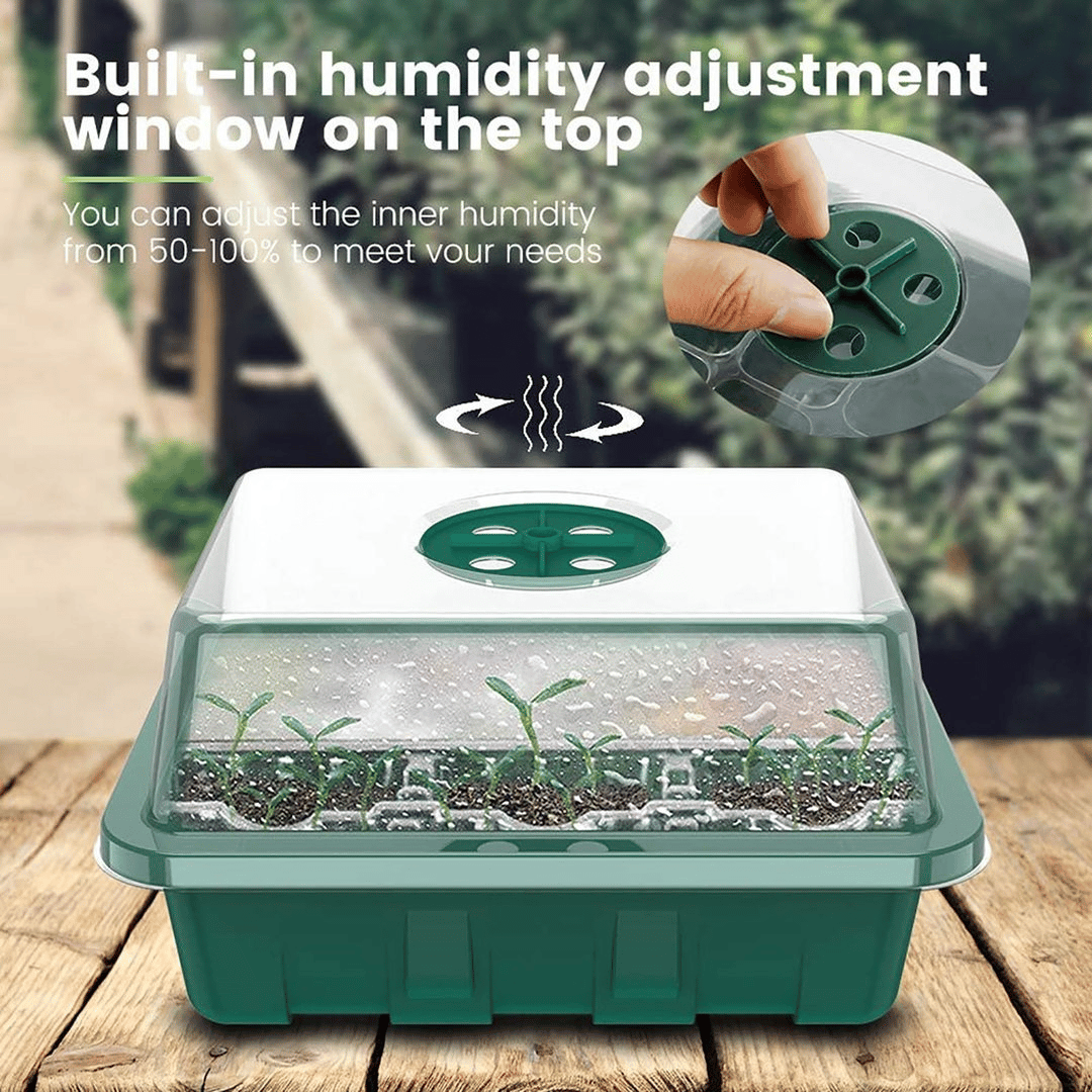 ✨LAST DAY 49% OFF🔥Adjustable Humidity Seed Starter Trays