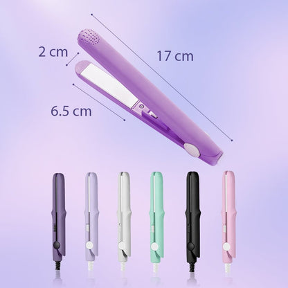 🔥49% OFF🔥2-in-1 Mini Curling Wand & Flat Iron Hair Straightener