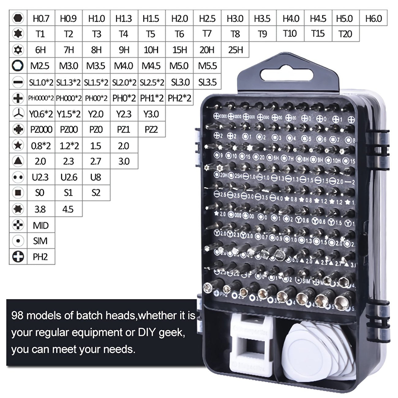 115 in 1 Magnetic Screwdriver Set